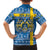 Sweden Christmas Personalized Family Matching Short Sleeve Bodycon Dress and Hawaiian Shirt Dala Horse God Jul - Wonder Print Shop