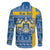 Sweden Christmas Personalized Family Matching Short Sleeve Bodycon Dress and Hawaiian Shirt Dala Horse God Jul - Wonder Print Shop