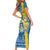 Sweden Christmas Personalized Family Matching Short Sleeve Bodycon Dress and Hawaiian Shirt Dala Horse God Jul - Wonder Print Shop