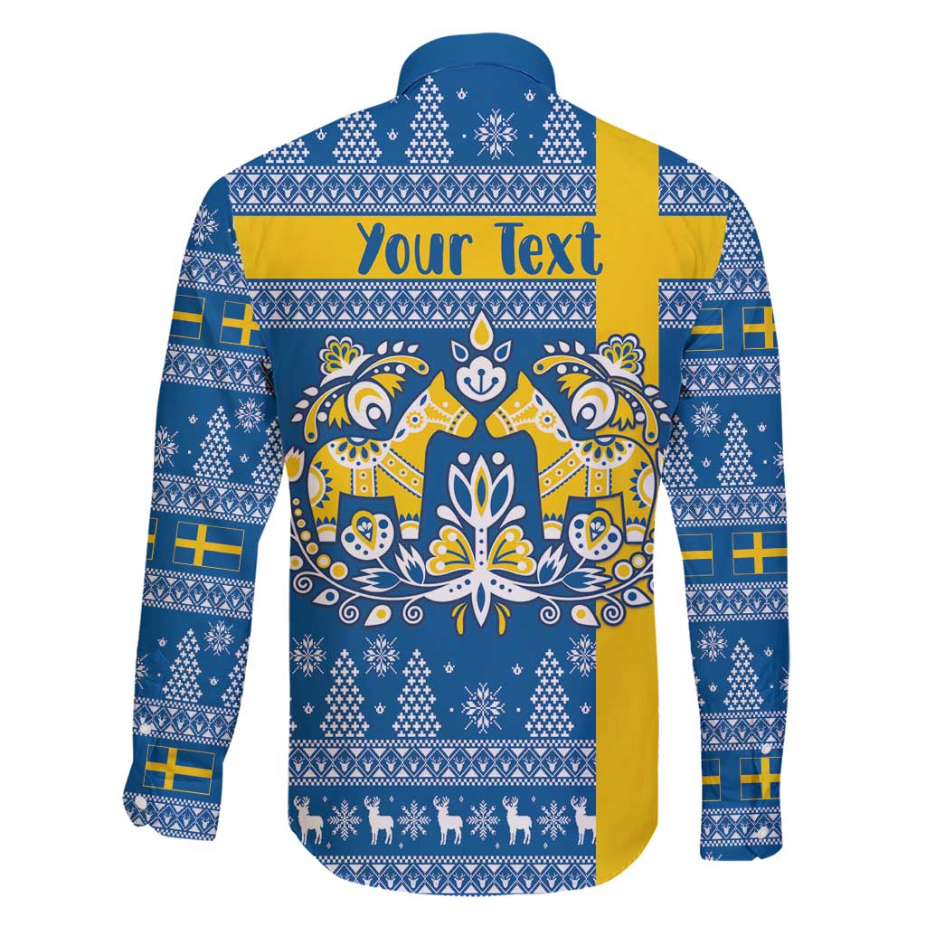 Sweden Christmas Personalized Family Matching Summer Maxi Dress and Hawaiian Shirt Dala Horse God Jul - Wonder Print Shop