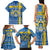 Sweden Christmas Personalized Family Matching Tank Maxi Dress and Hawaiian Shirt Dala Horse God Jul - Wonder Print Shop