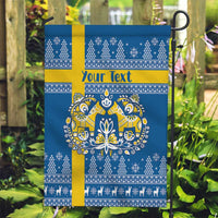 Sweden Christmas Personalized Garden Flag Dala Horse God Jul - Wonder Print Shop