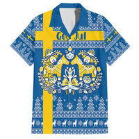 Sweden Christmas Personalized Hawaiian Shirt Dala Horse God Jul - Wonder Print Shop