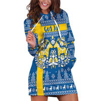 Sweden Christmas Personalized Hoodie Dress Dala Horse God Jul - Wonder Print Shop