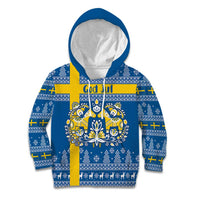 Sweden Christmas Personalized Kid Hoodie Dala Horse God Jul - Wonder Print Shop