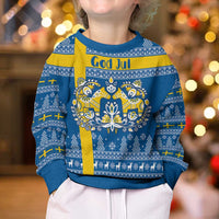 Sweden Christmas Personalized Kid Ugly Christmas Sweater Dala Horse God Jul - Wonder Print Shop