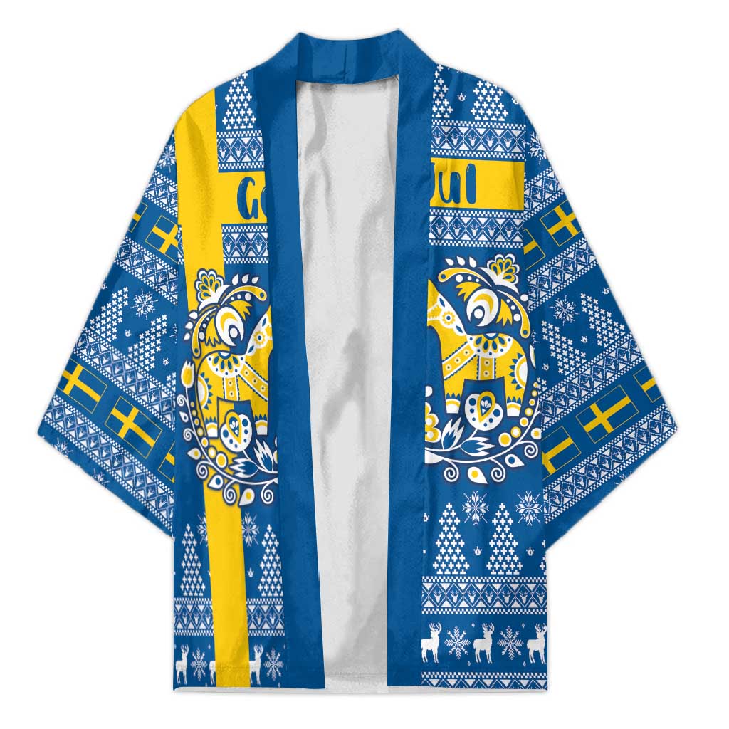 Sweden Christmas Personalized Kimono Dala Horse God Jul - Wonder Print Shop