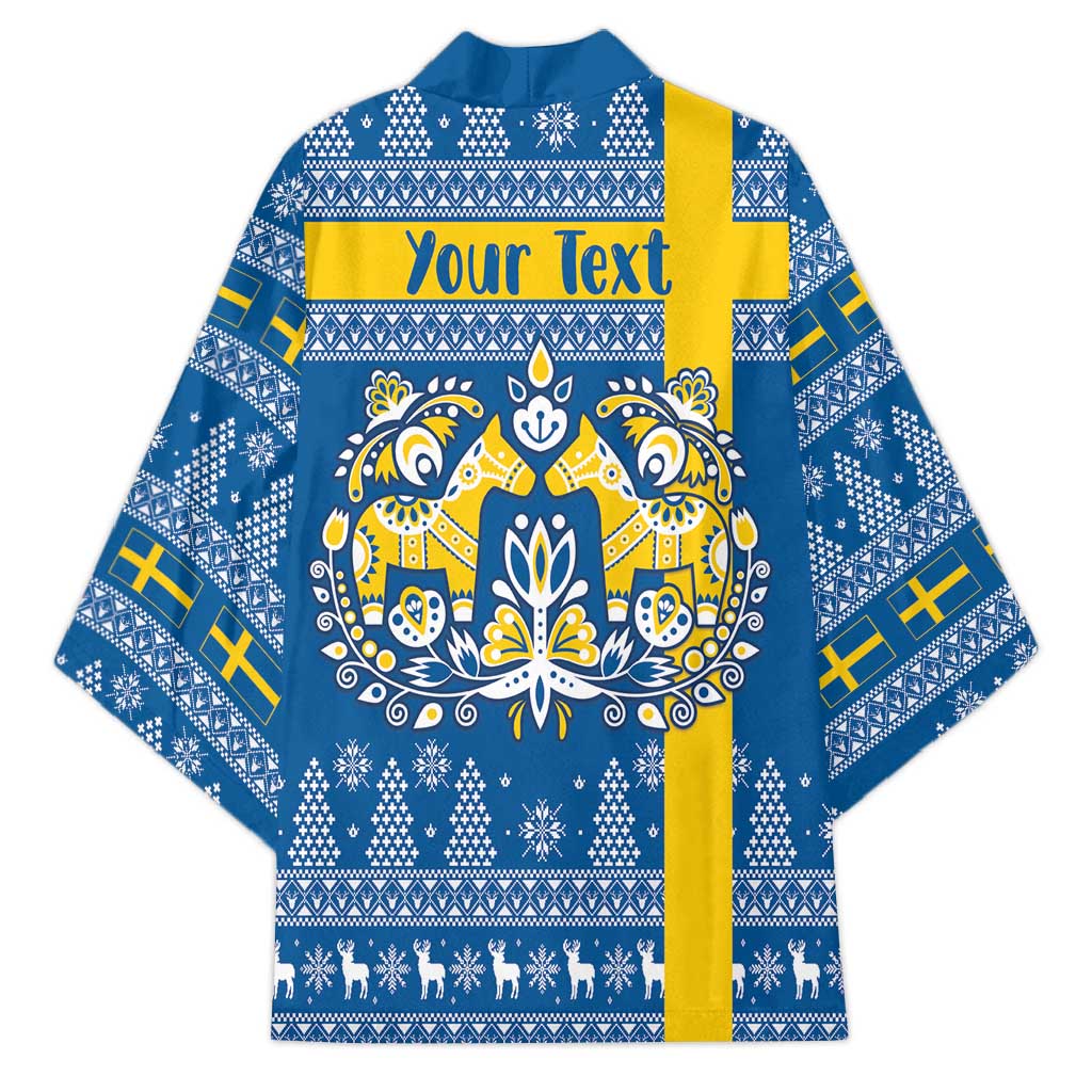 Sweden Christmas Personalized Kimono Dala Horse God Jul - Wonder Print Shop