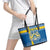 Sweden Christmas Personalized Leather Tote Bag Dala Horse God Jul - Wonder Print Shop