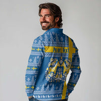 Sweden Christmas Personalized Long Sleeve Polo Shirt Dala Horse God Jul - Wonder Print Shop