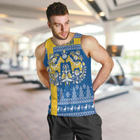 Sweden Christmas Personalized Men Tank Top Dala Horse God Jul - Wonder Print Shop