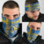 Sweden Christmas Personalized Neck Gaiter Dala Horse God Jul - Wonder Print Shop