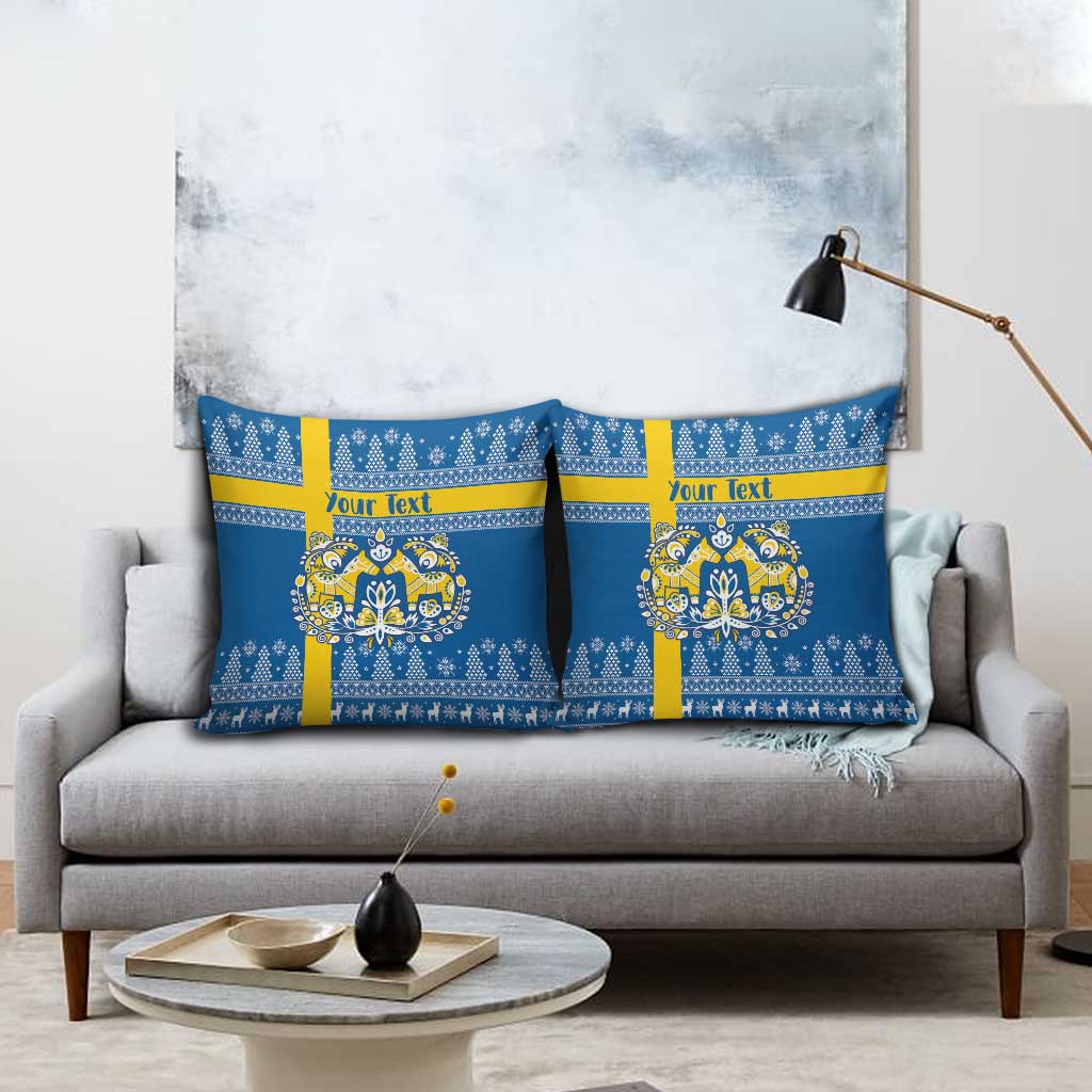 Sweden Christmas Personalized Pillow Cover Dala Horse God Jul - Wonder Print Shop