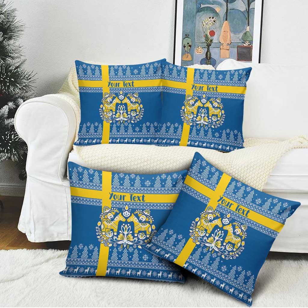 Sweden Christmas Personalized Pillow Cover Dala Horse God Jul - Wonder Print Shop