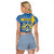 Sweden Christmas Personalized Raglan Cropped T Shirt Dala Horse God Jul - Wonder Print Shop