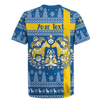 Sweden Christmas Personalized Rugby Jersey Dala Horse God Jul - Wonder Print Shop