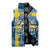 Sweden Christmas Personalized Sleeveless Puffer Jacket Dala Horse God Jul - Wonder Print Shop