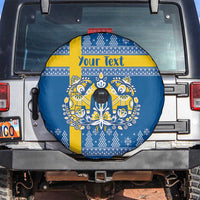 Sweden Christmas Personalized Spare Tire Cover Dala Horse God Jul - Wonder Print Shop