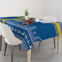 Sweden Christmas Personalized Tablecloth Dala Horse God Jul - Wonder Print Shop