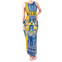 Sweden Christmas Personalized Tank Maxi Dress Dala Horse God Jul - Wonder Print Shop