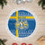 Sweden Christmas Personalized Tree Skirt Dala Horse God Jul - Wonder Print Shop