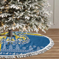 Sweden Christmas Personalized Tree Skirt Dala Horse God Jul - Wonder Print Shop