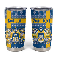 Sweden Christmas Personalized Tumbler Cup Dala Horse God Jul - Wonder Print Shop