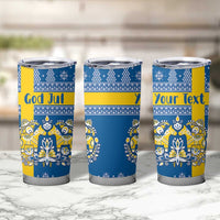 Sweden Christmas Personalized Tumbler Cup Dala Horse God Jul - Wonder Print Shop