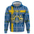 Sweden Christmas Personalized Zip Hoodie Dala Horse God Jul - Wonder Print Shop
