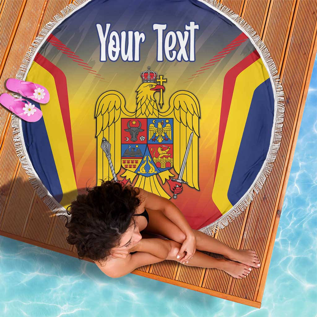 Personalized Romania Unification Day Beach Blanket Ziua Marii Uniri Since 1918 Dynamic Style - Wonder Print Shop
