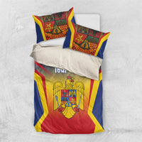 Personalized Romania Unification Day Bedding Set Ziua Marii Uniri Since 1918 Dynamic Style - Wonder Print Shop