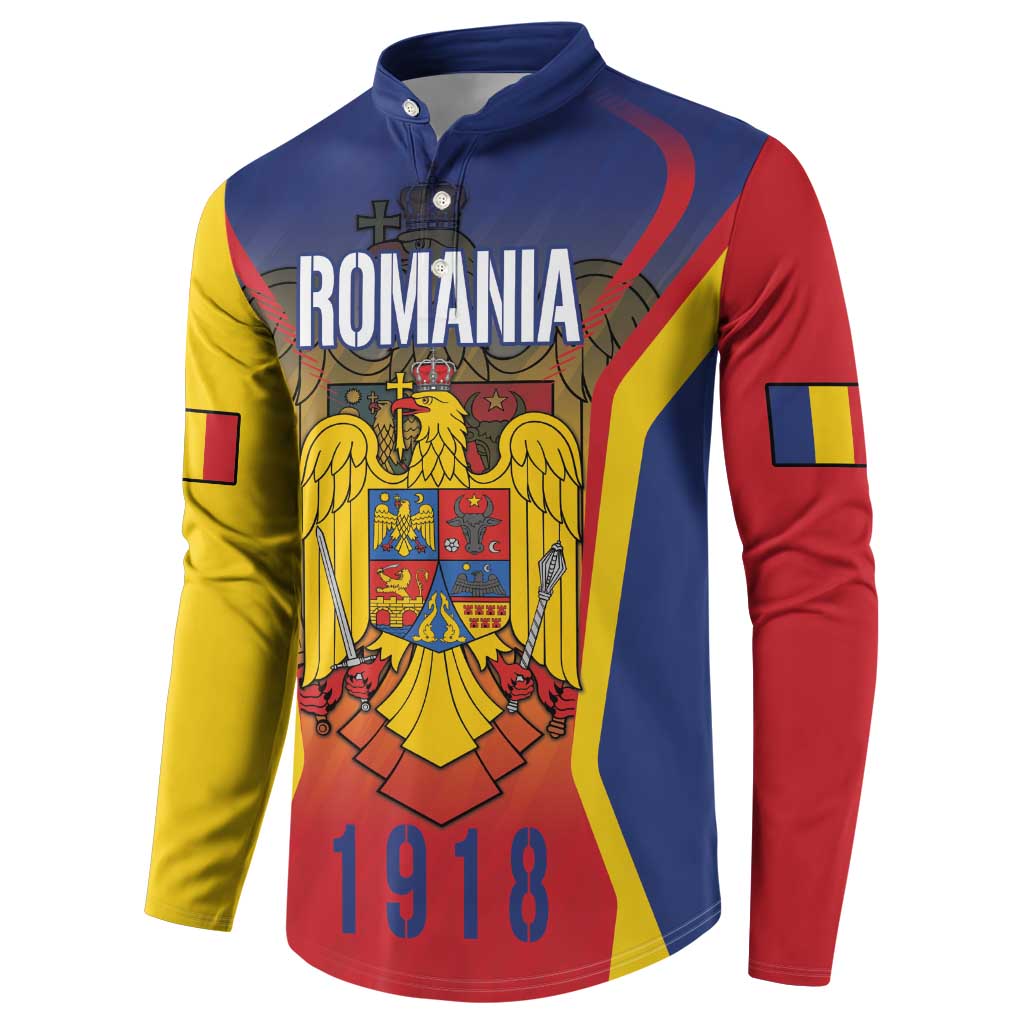 Personalized Romania Unification Day Button Sweatshirt Ziua Marii Uniri Since 1918 Dynamic Style - Wonder Print Shop
