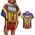 Personalized Romania Unification Day Couples Matching Off Shoulder Short Dress and Hawaiian Shirt Ziua Marii Uniri Since 1918 Dynamic Style - Wonder Print Shop