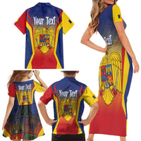 Personalized Romania Unification Day Family Matching Short Sleeve Bodycon Dress and Hawaiian Shirt Ziua Marii Uniri Since 1918 Dynamic Style - Wonder Print Shop