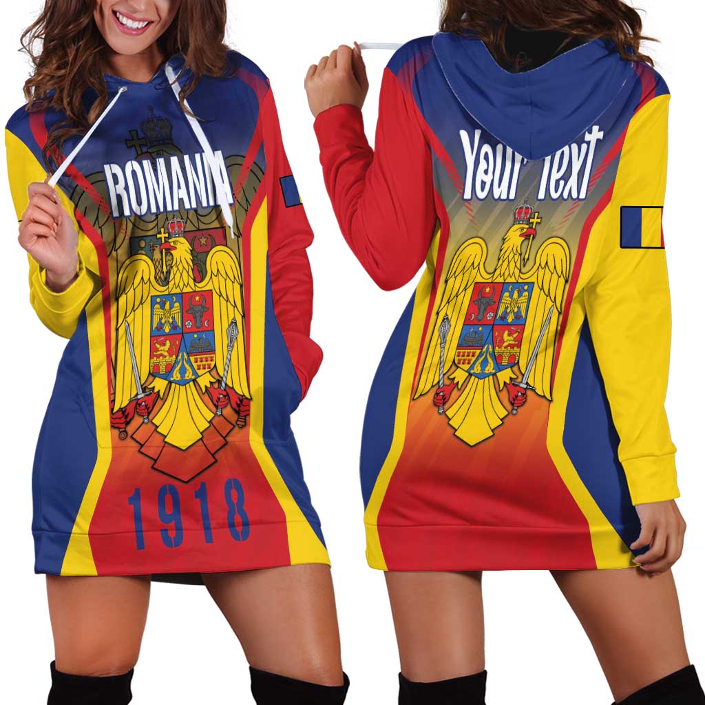Personalized Romania Unification Day Hoodie Dress Ziua Marii Uniri Since 1918 Dynamic Style - Wonder Print Shop