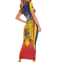 Personalized Romania Unification Day Short Sleeve Bodycon Dress Ziua Marii Uniri Since 1918 Dynamic Style - Wonder Print Shop