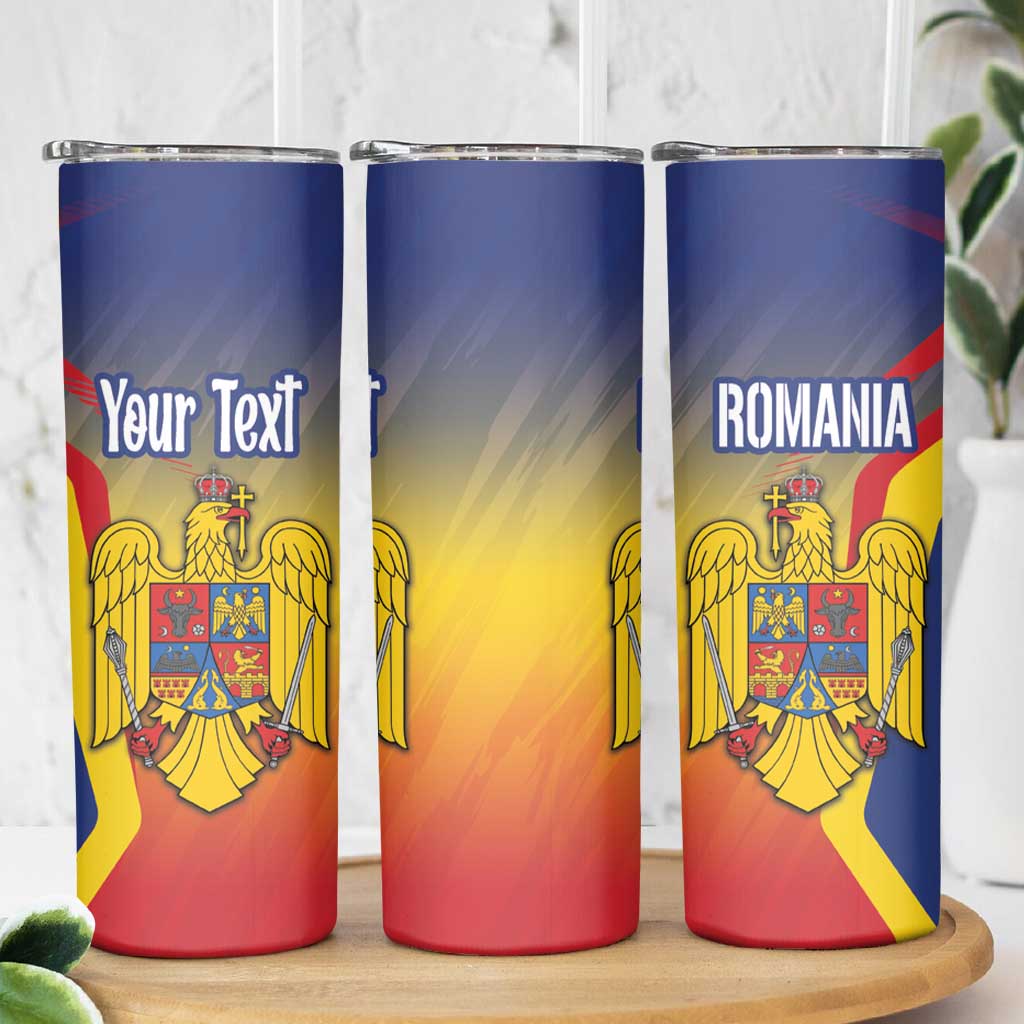 Personalized Romania Unification Day Skinny Tumbler Ziua Marii Uniri Since 1918 Dynamic Style - Wonder Print Shop