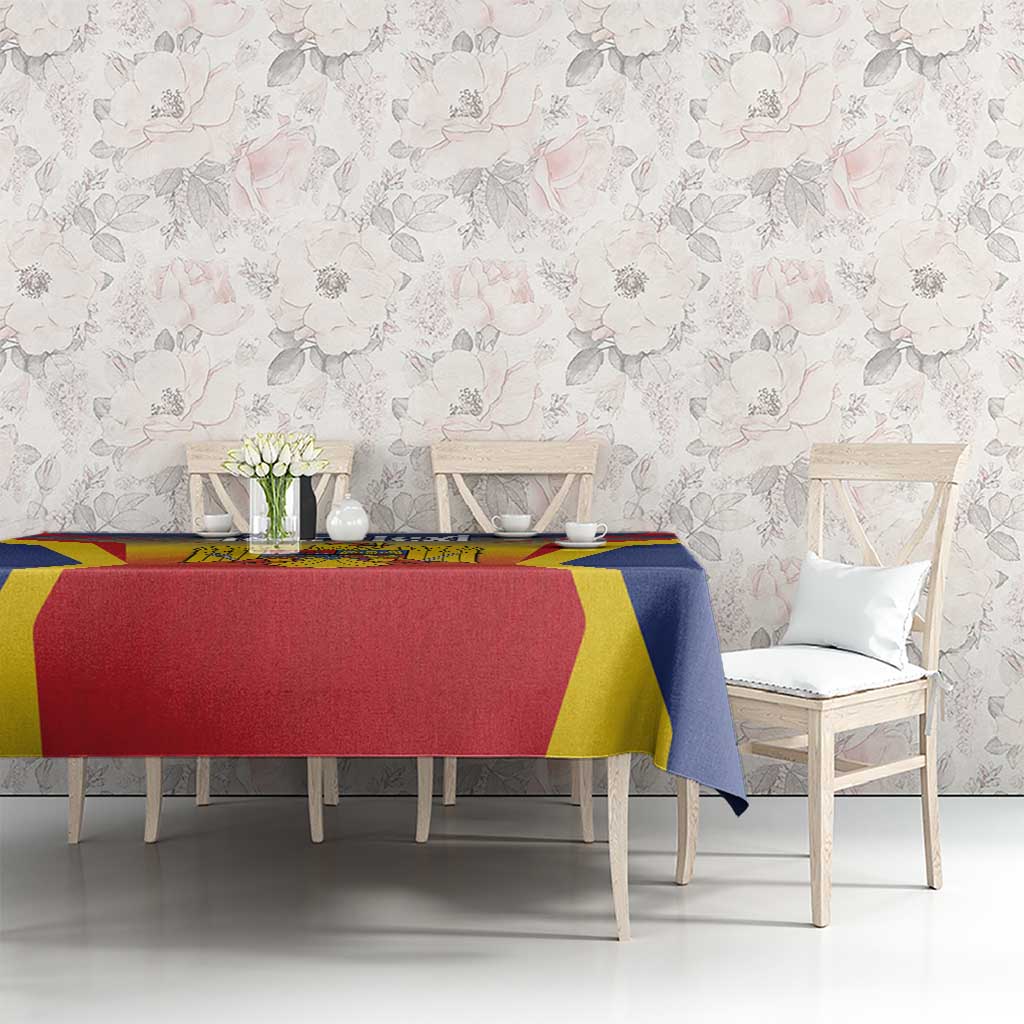 Personalized Romania Unification Day Tablecloth Ziua Marii Uniri Since 1918 Dynamic Style - Wonder Print Shop