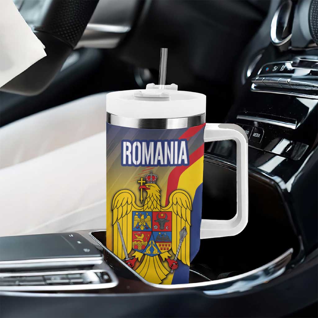 Personalized Romania Unification Day Tumbler With Handle Ziua Marii Uniri Since 1918 Dynamic Style - Wonder Print Shop