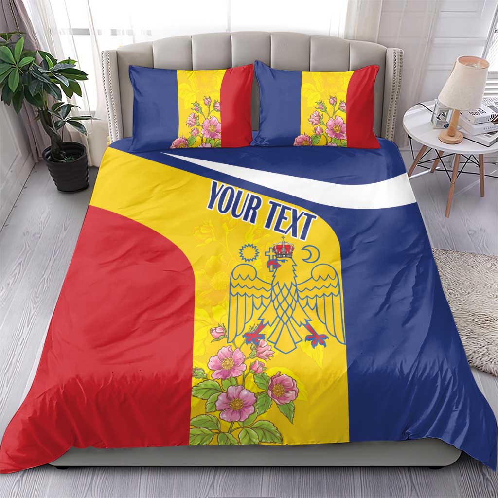 Personalized Romania Great White Pelican Bedding Set With Rosa Canina - Wonder Print Shop