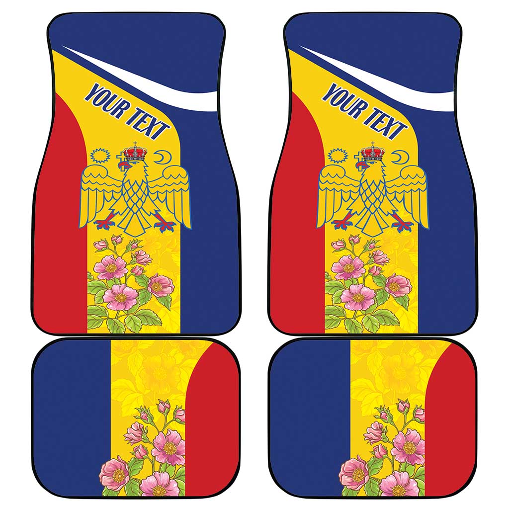 Personalized Romania Great White Pelican Car Mats With Rosa Canina - Wonder Print Shop
