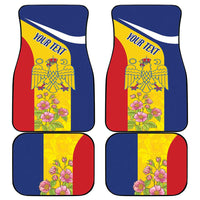 Personalized Romania Great White Pelican Car Mats With Rosa Canina - Wonder Print Shop