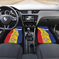 Personalized Romania Great White Pelican Car Mats With Rosa Canina - Wonder Print Shop