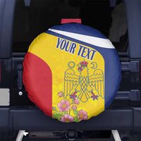 Personalized Romania Great White Pelican Spare Tire Cover With Rosa Canina - Wonder Print Shop