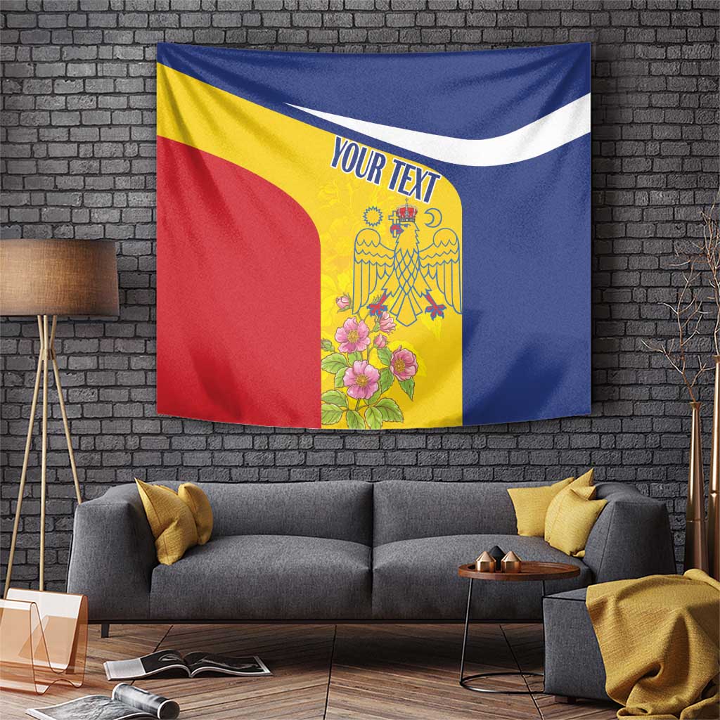 Personalized Romania Great White Pelican Tapestry With Rosa Canina - Wonder Print Shop