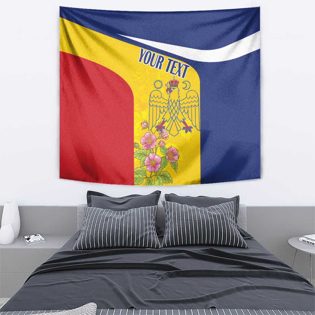 Personalized Romania Great White Pelican Tapestry With Rosa Canina - Wonder Print Shop