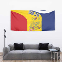 Personalized Romania Great White Pelican Tapestry With Rosa Canina - Wonder Print Shop