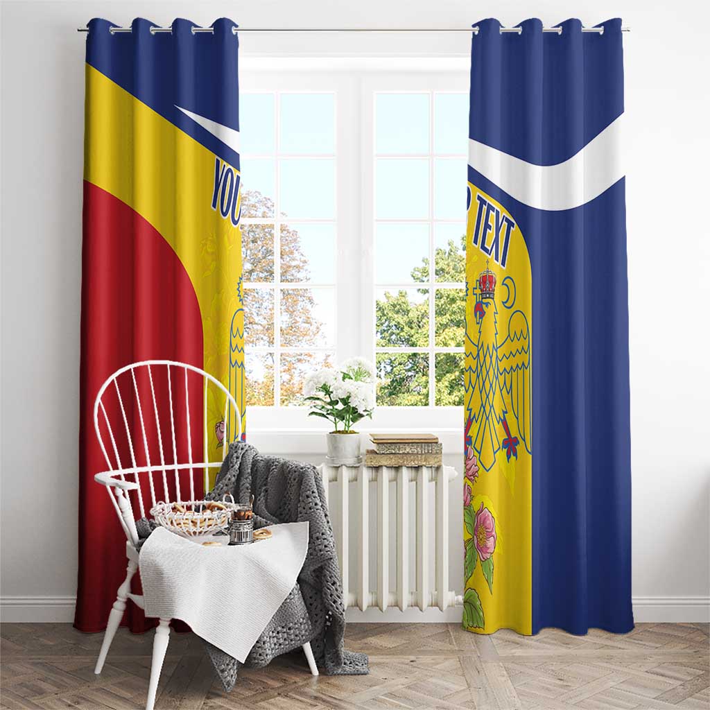 Personalized Romania Great White Pelican Window Curtain With Rosa Canina - Wonder Print Shop