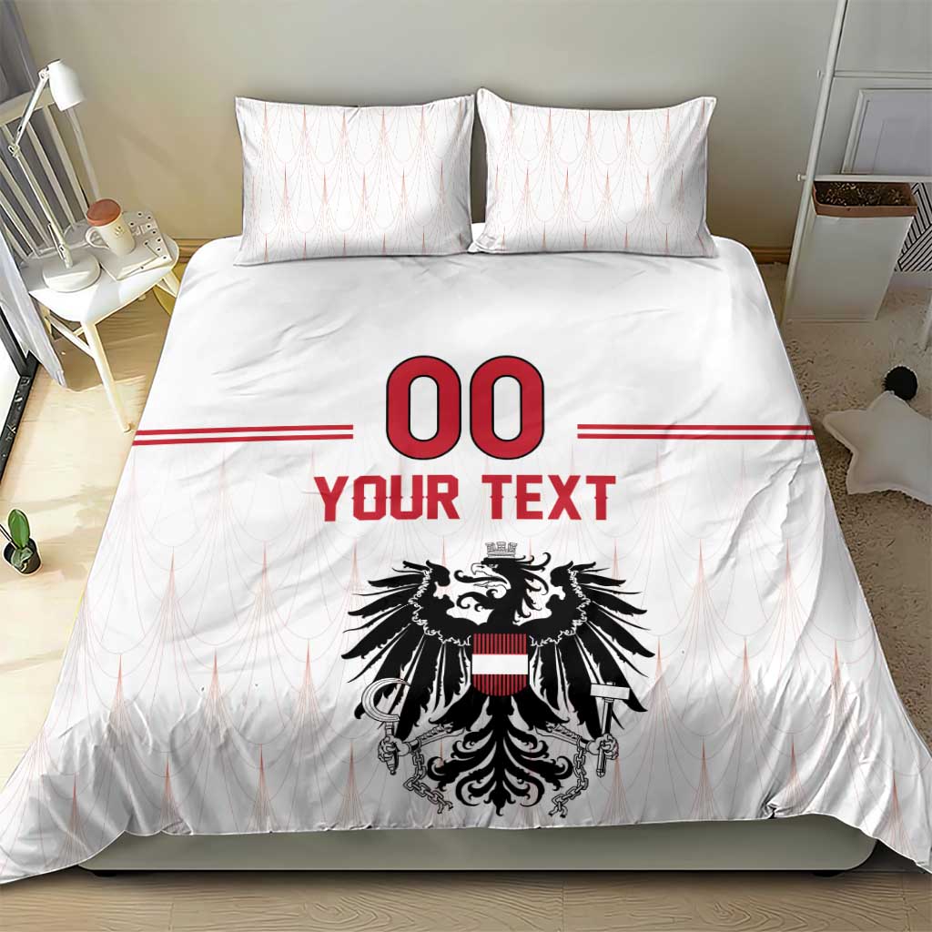 Custom Austria Football Bedding Set Das Team Go Champions