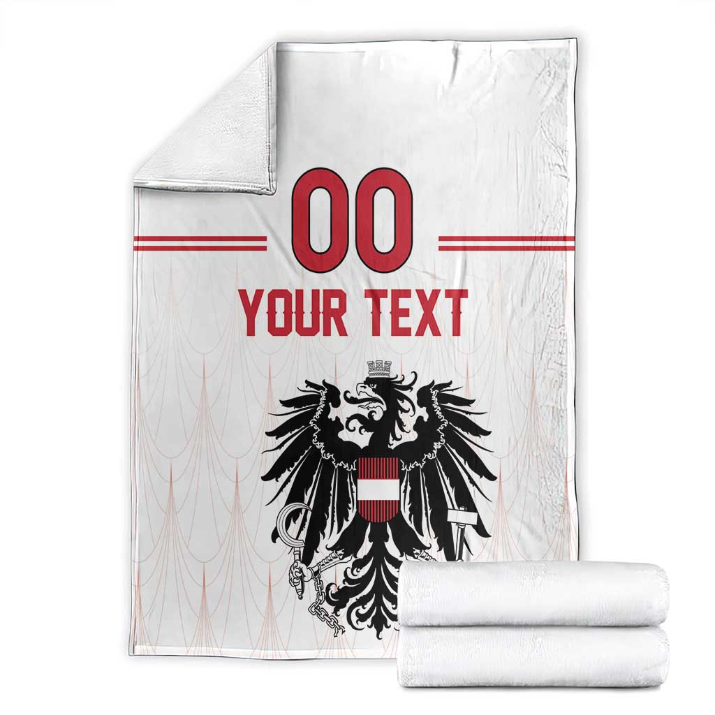 Custom Austria Football Blanket Das Team Go Champions